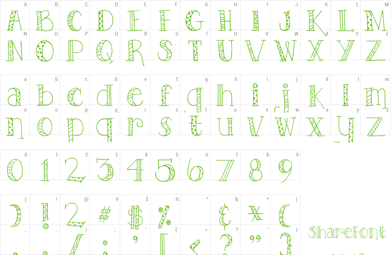 Font DJB TOOTSIEWOOTSIE preview